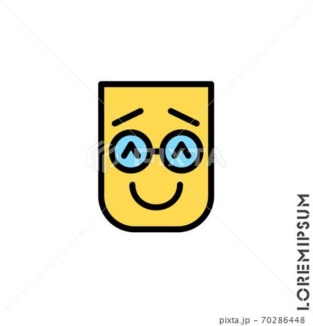 Laughing, emoticon color icon. Nice smile. Funny, face vector. Humor, smile, positive symbol for web and mobile apps. Laughing, emoticon color icon. Nice smile. Funny, face vector. Humor, smile, positive symbol for web and mobile apps. 70286448