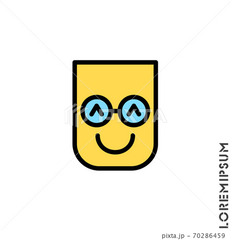 Smile color icon. Happy, laughing, emotions icon. Simple vector expression of mood icons for ui and ux, website or mobile application. 70286459