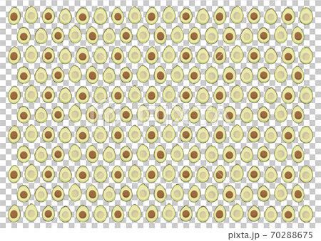 Simple avocado cross section 70288675