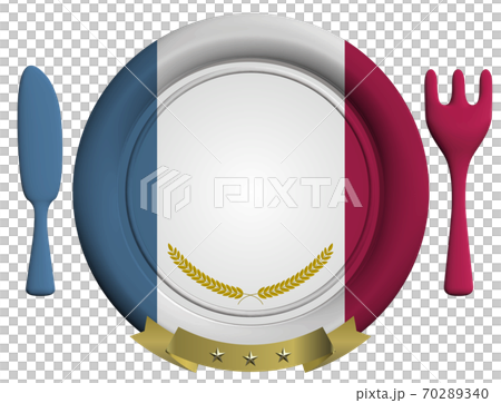 西方餐具密封蠟風格會徽法國矢量插圖背景透明 70289340