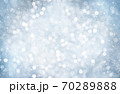 Decorative Christmas background with bokeh lights and snowflakes. 70289888