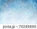 Decorative Christmas background with bokeh lights and snowflakes. 70289890
