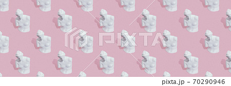 White woman statue on pink background White woman statue on pink background 70290946