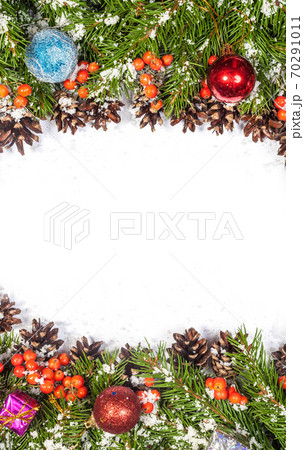 Christmas background. Eve framework 70291011