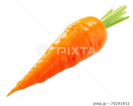 Royal Chantenay carrot, short-rooted variety w/ tapered tip, isolated Royal Chantenay carrot, short-rooted variety w/ tapered tip, isolated 70291652