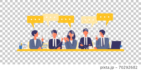 話し合うビジネスマンのイメージ 70292682