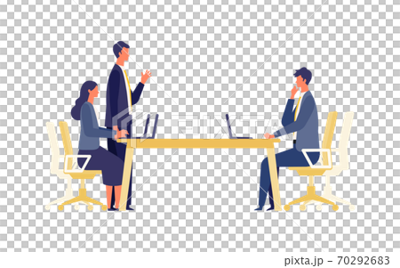 討論的商人形象 70292683