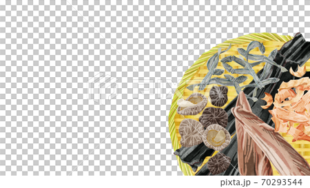 日式湯料在漏勺上的框架插圖 日式湯料在漏勺上的框架插圖 70293544