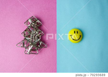 Festive New Year Christmas happy blue pink 70293689