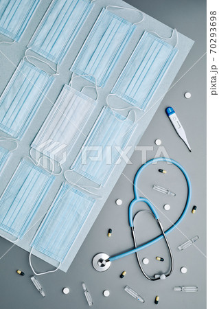 Healthcare Flatlay Background 70293698