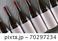 Wine bottles mock up copy space Template for advertising design branding identity 70297234