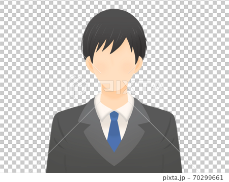 顔なしサラリーマンのイラスト素材
