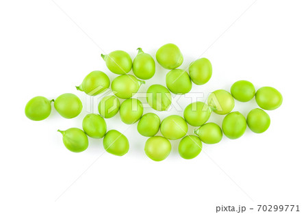 Snow peas isolated on white background 70299771
