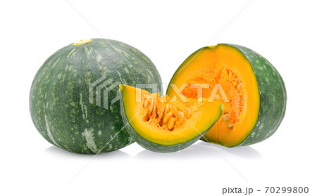 Green pumpkin isolated on white background 70299800