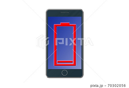 スマホバッテリーの充電切れ　イメージ 70302056