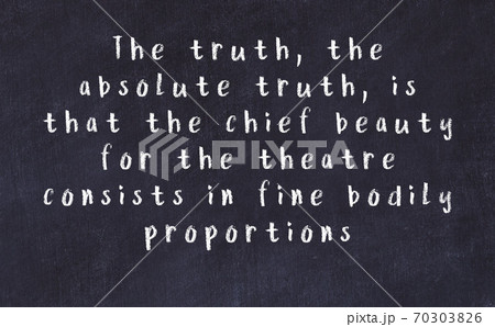 Chalk wise inscription on black chalkboard 70303826