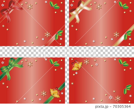 クリスマス リボン コピースペース セット クリスマス リボン コピースペース セット 70305364