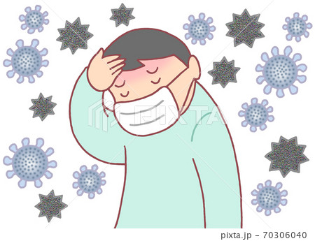 コロナ・インフルエンザの同時流行(男性) コロナ・インフルエンザの同時流行(男性) 70306040