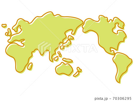 世界地図のイラスト素材