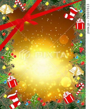 クリスマス背景 クリスマスツリー フレーム イルミネーション 雪の結晶のイラスト素材 クリスマス背景 クリスマスツリー フレーム イルミネーション 雪の結晶のイラスト素材