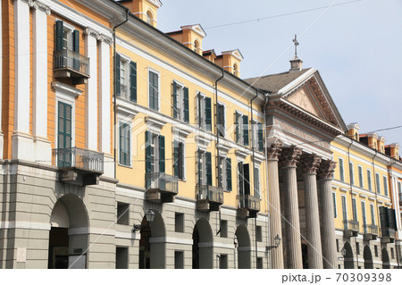 historic centre of Cuneo, Italy 70309398