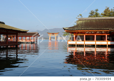 広島県 秋 宮島 厳島神社 広島県 秋 宮島 厳島神社 70309494