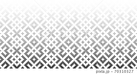 Seamless halftone vector background.Filled with black circles . 71 figures in height. 70310327