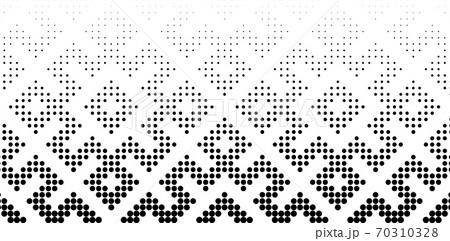 Seamless halftone vector background.Filled with black circles . 36 figures in height. 70310328