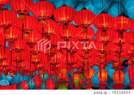 Chinese new year lanterns in chinatown. Chinese new year lanterns in chinatown. 70310454
