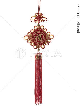 Chinese new year knot decoration on white Chinese new year knot decoration on white 70311172