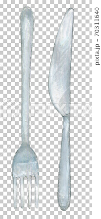 Illustration knife and fork Illustration knife and fork 70311640