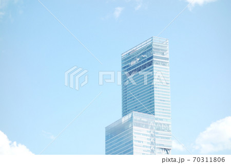 自然風景 空 あべのハルカスの写真素材