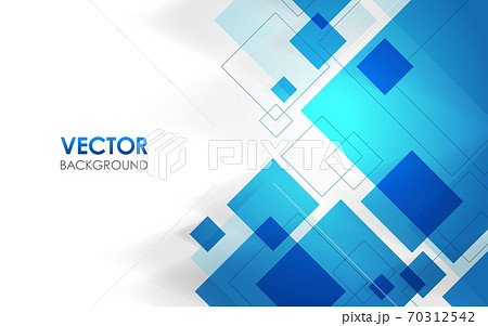 青い抽象的な背景 四角形 青い抽象的な背景 四角形 70312542
