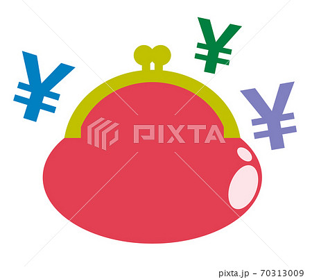 がま口財布のイラスト 70313009