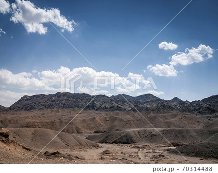 dry desert landscape view near yazd in southern iran 70314488