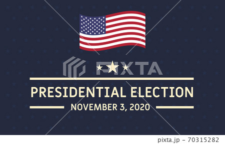 Presidential election vector template. Vote 2020 70315282