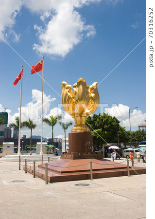 30 May 2007 the Golden bauhinia square in wan chai Hong Kong 70316252