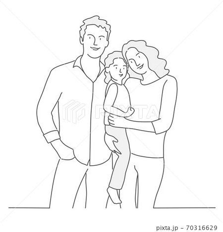 Kids Drawing Family  mother father and son Stock Vector by primovich  77591568