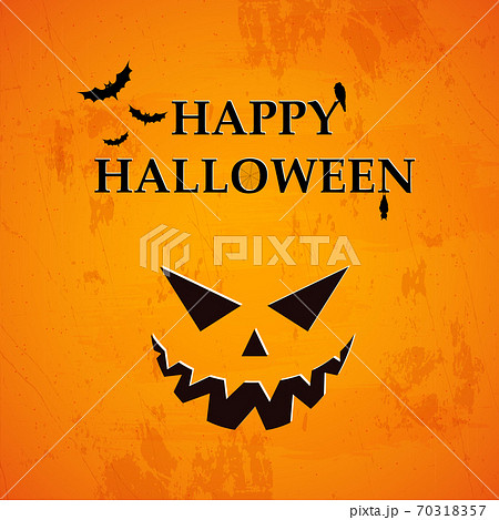 Scary Gloomy Orange Halloween Background Vectorのイラスト素材