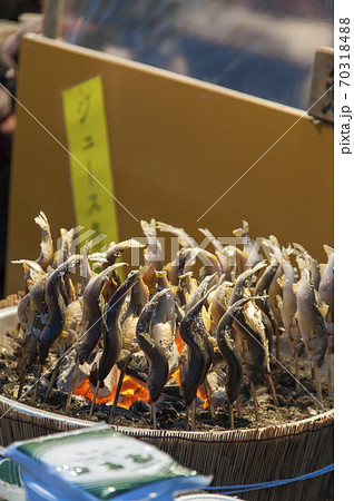 鮎の炭焼き 70318488