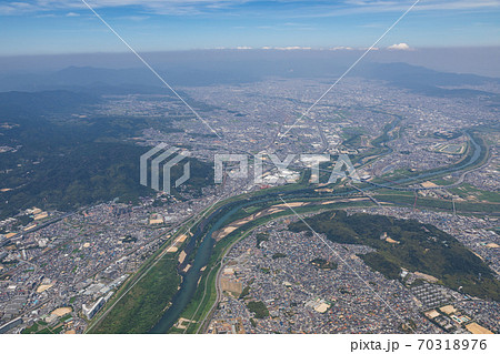 京都盆地を南から 70318976