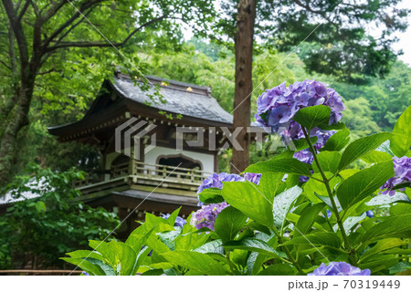 水彩画 (北鎌倉浄智寺)額縁付き New//水彩画 北鎌倉浄智寺の鐘楼門 | C.Nagata Gallery