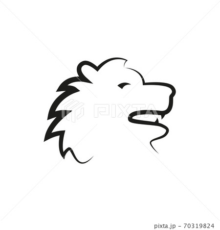 simple zodiac sign lion horoscope isolated on white 70319824