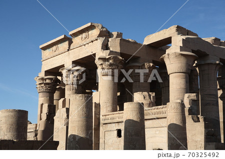 エジプト コムオンボ神殿の写真素材
