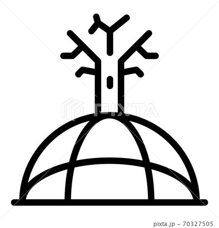 Global drought icon, outline style 70327505