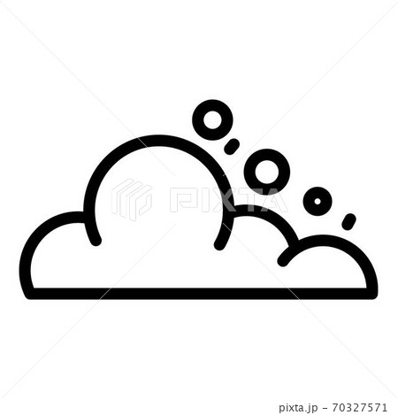 Landslide icon, outline style 70327571