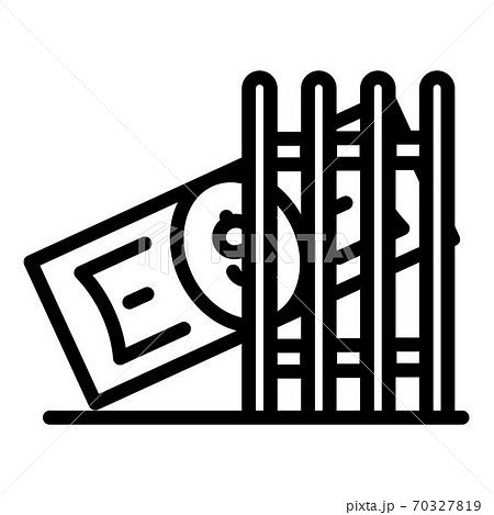 Money laundering icon, outline style Money laundering icon, outline style 70327819
