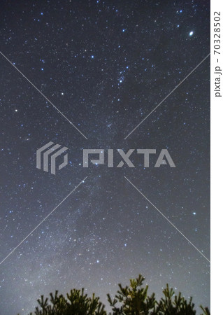 星景 北の空の天の川 カシオペア座 星景 北の空の天の川 カシオペア座 70328502