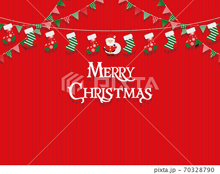 三角旗 クリスマスイメージ のイラスト素材 三角旗 クリスマスイメージ のイラスト素材