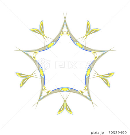 美しい五角形(背景透過PNG)　20201010_008 70329490